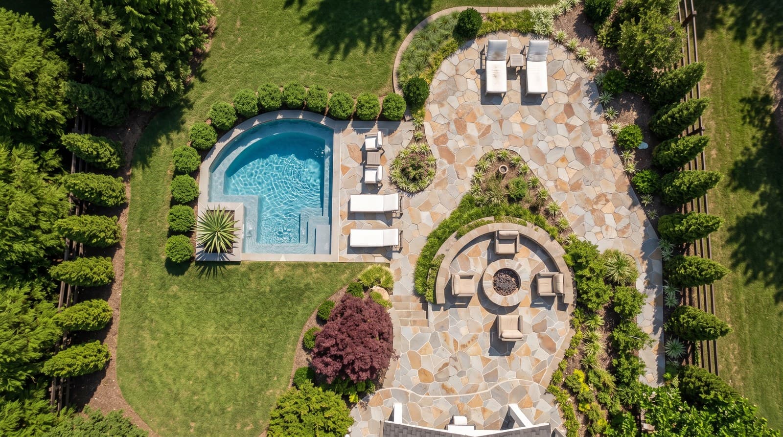 Kevin & Beth's finished custom pool